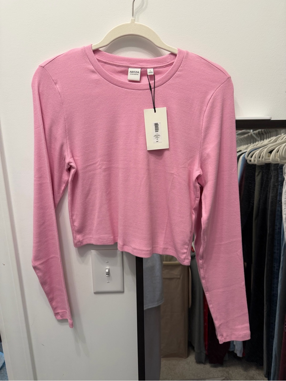Aritzia Homestretch Cropped Long Sleeve Top